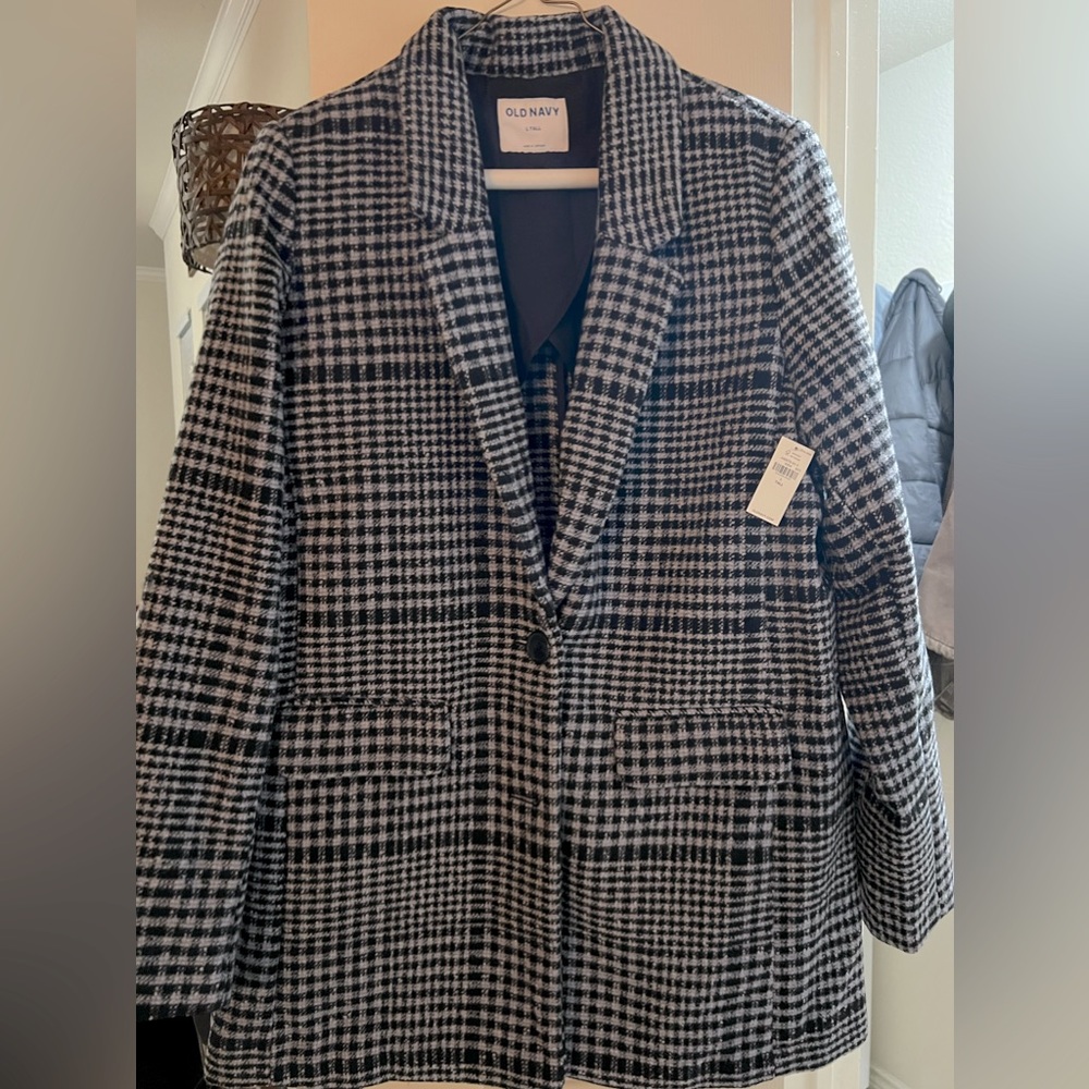 Old Navy Womens Wool Blazer Coat NWT